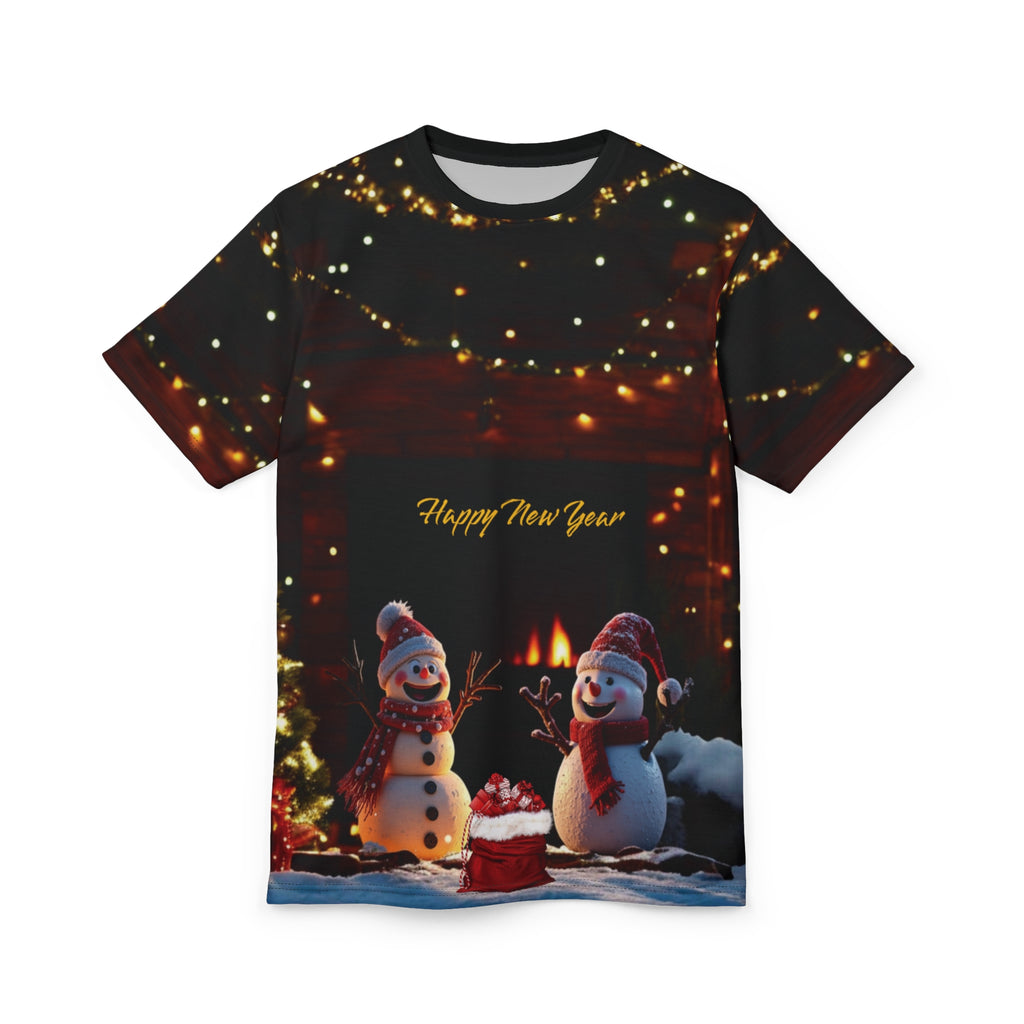 New Year Snowmen Unisex Tee