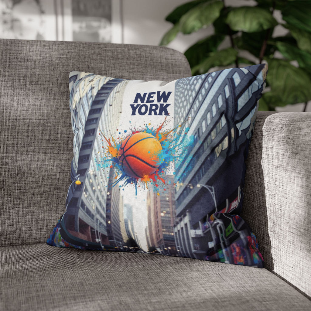 New York Basketball Square Pillowcase