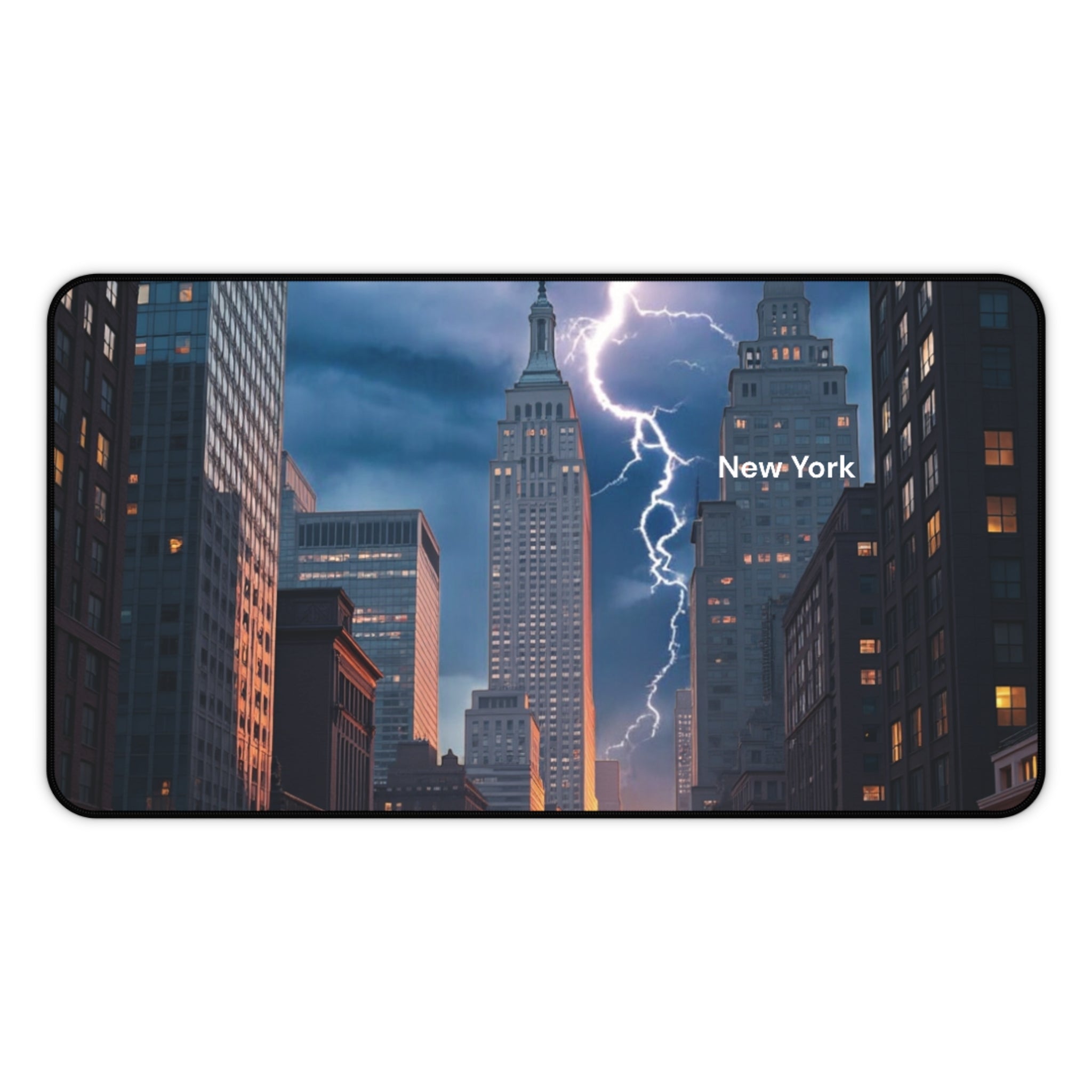 Desk Mat - Cute New York City Image Desk Pad 