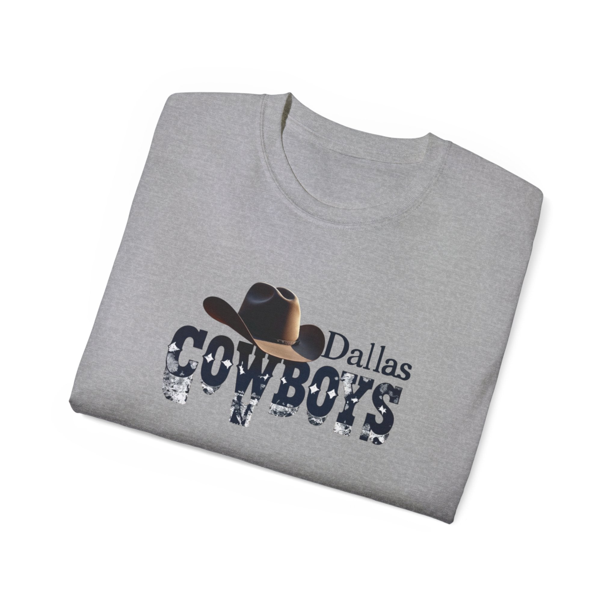 Dallas Cowboys Unisex Ultra Cotton Tee - Perfect for Game Day, Sports Fans, Casual Wear, Gifts, NFL Merchandise