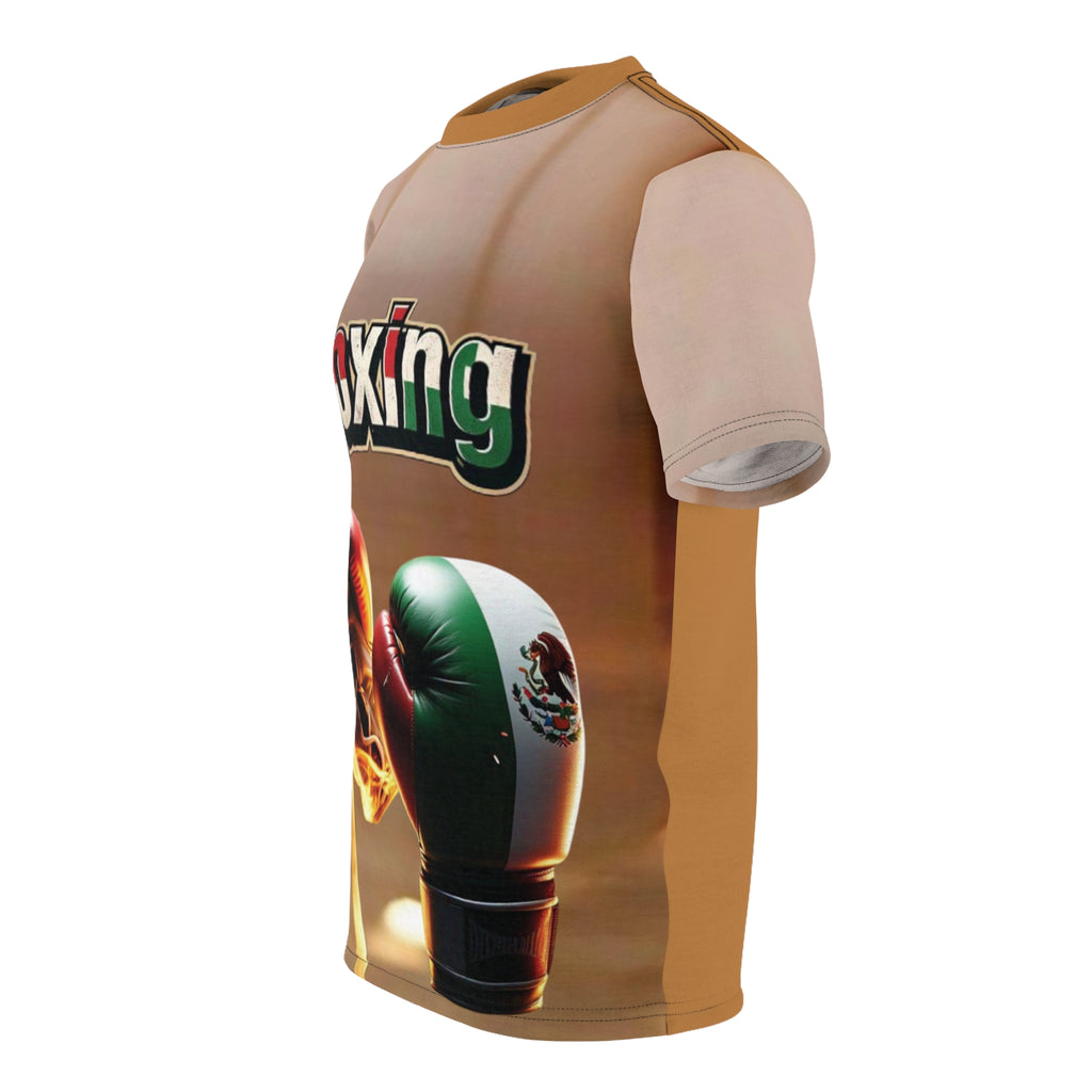 Camiseta "Poder Boxístico Mexicano" - Diseño Vibrante con Guantes Tricolor
