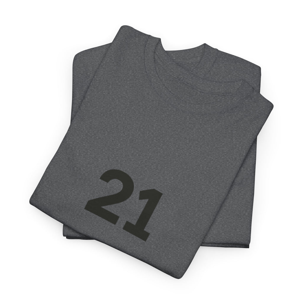 Camiseta unisex de camuflaje Puerto Rico #21. Camiseta personalizable con el número 21 para deportes y celebraciones.