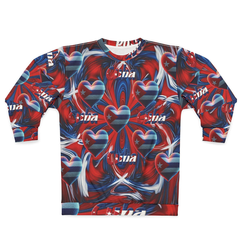 Sudadera de hombre con estampado cubano por todas partes: ¡mantente abrigado y con estilo!