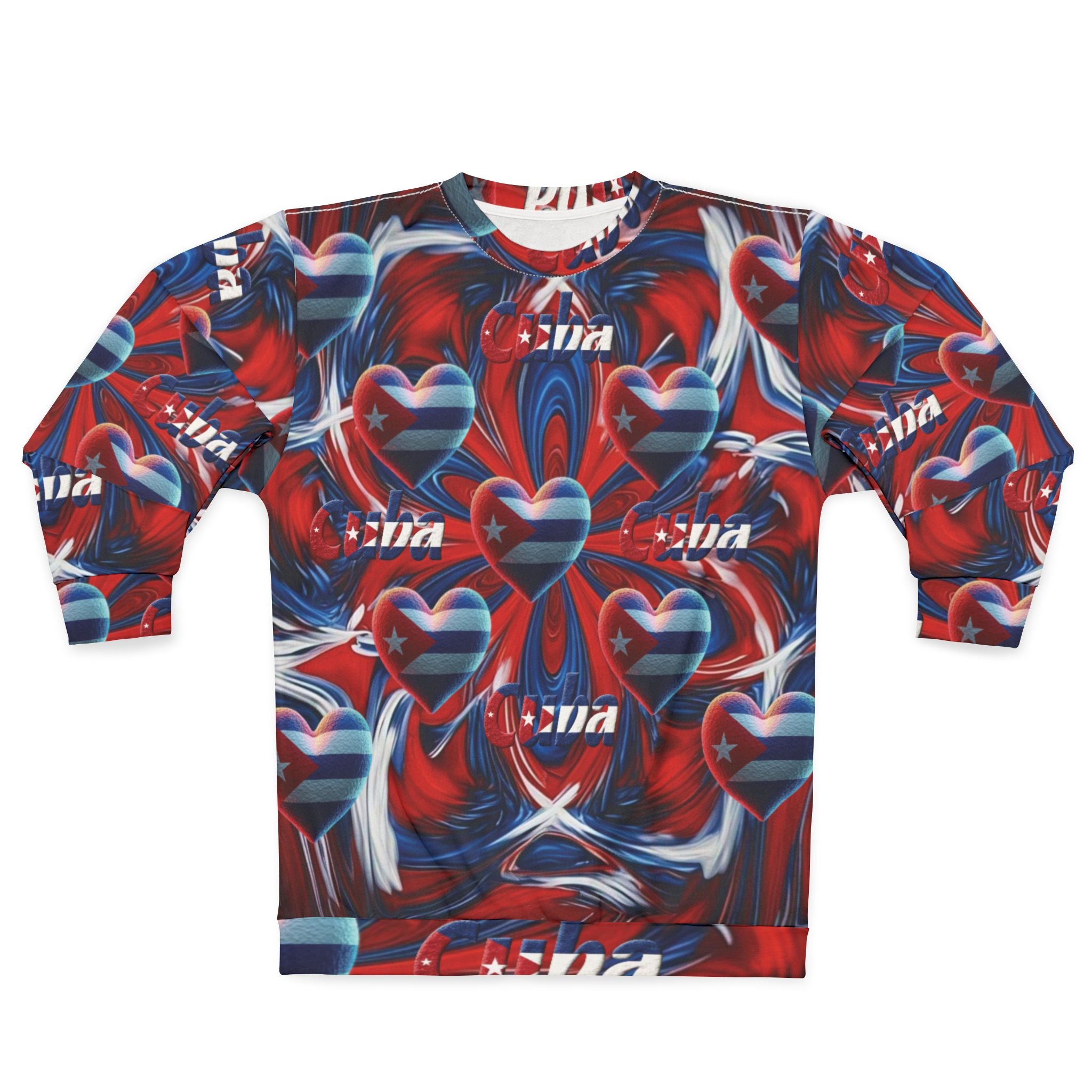 Sudadera de hombre con estampado cubano por todas partes: ¡mantente abrigado y con estilo!