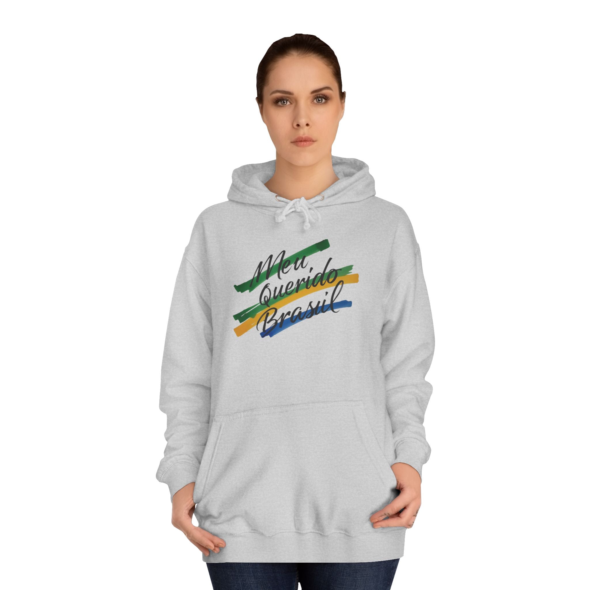Moletom Universitário Unisex - 'Meu Querido Brasil' - Casual Comfort for Students