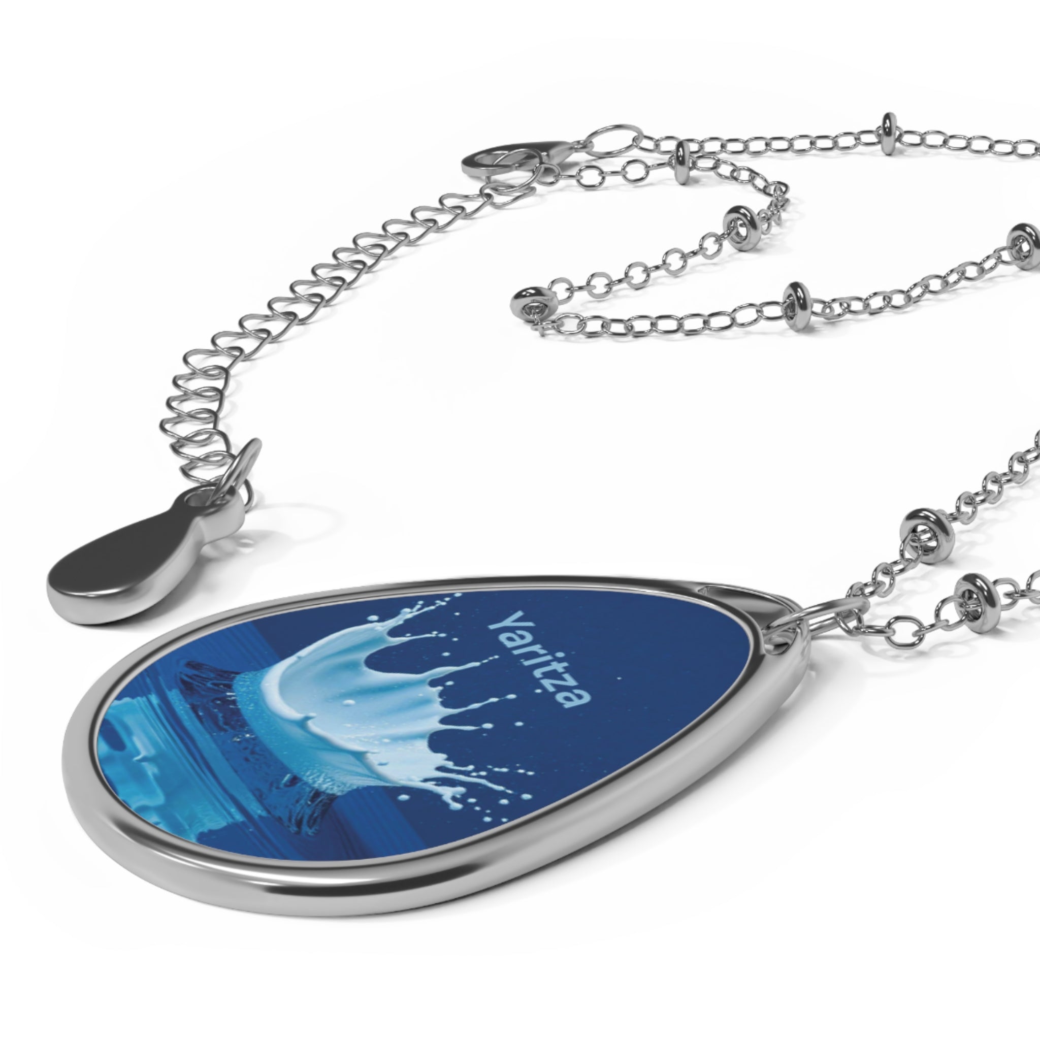 Personalized Oval Necklace — Custom Name 'Yaritza'
