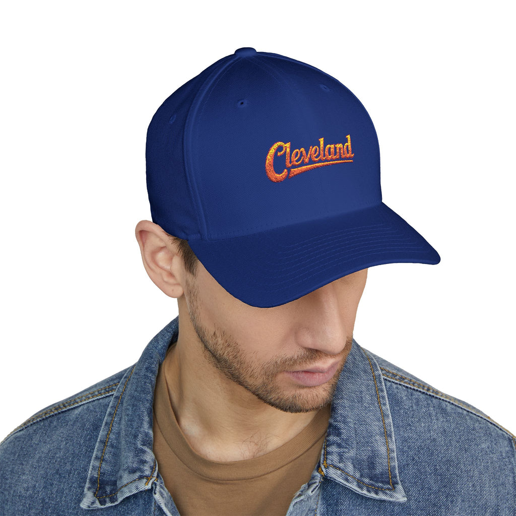 Cleveland Embroidered Cap — Retro Script Baseball Hat
