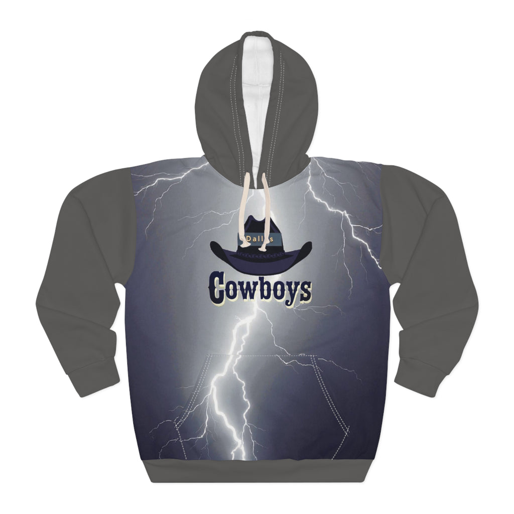 Cowboys Lightning Unisex Pullover Hoodie, Cozy Sweatshirt Casual Wear, Gift 