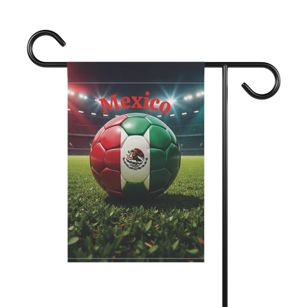 Mexico Soccer Garden Flag – Patriotic Football Yard Banner