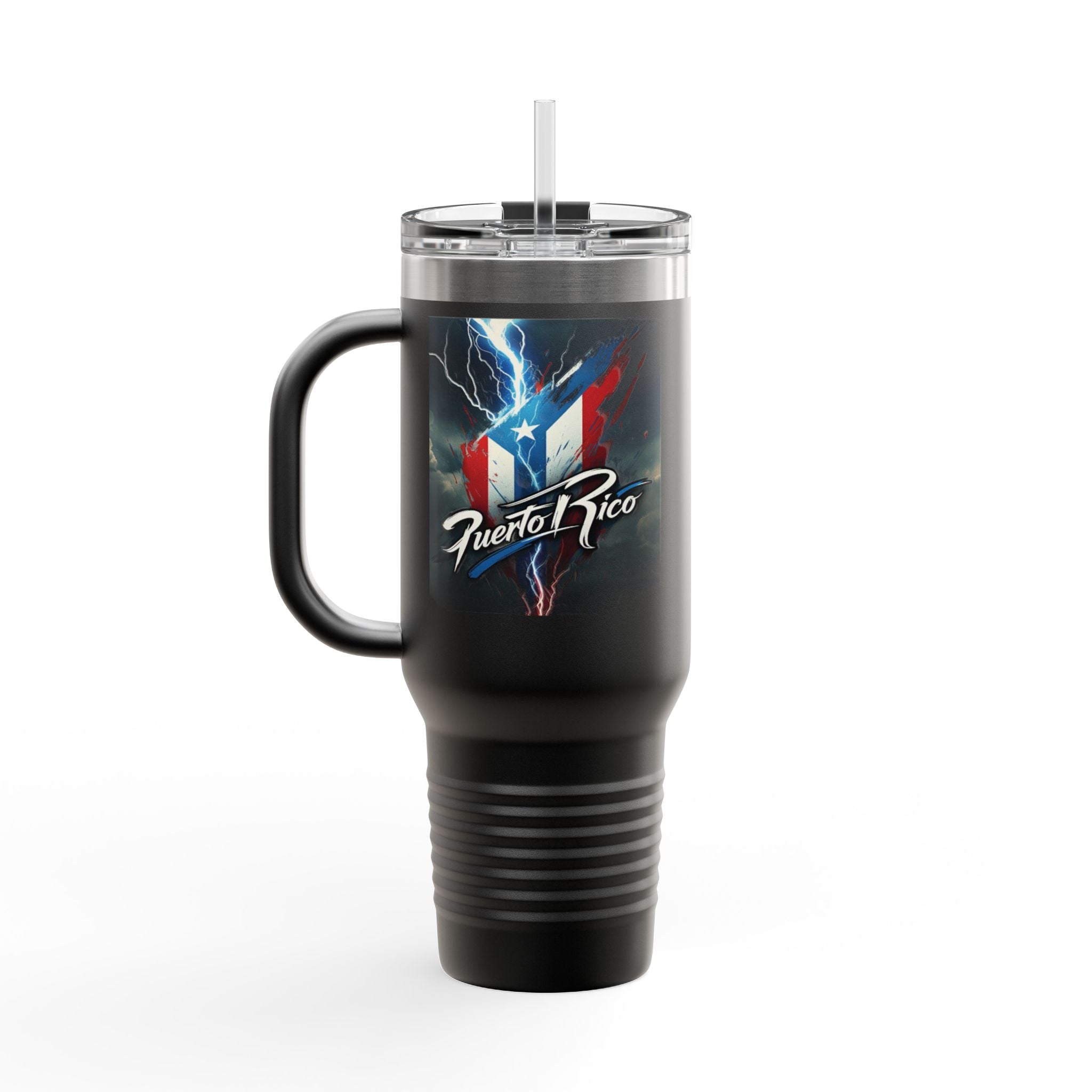Taza de viaje con aislamiento puertorriqueño