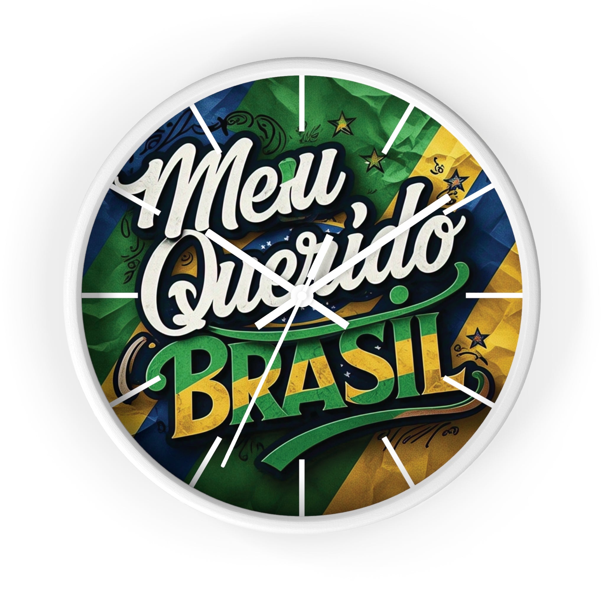 Relógio de Parede Vintage Brasil - Meu Querido Brasil Decor