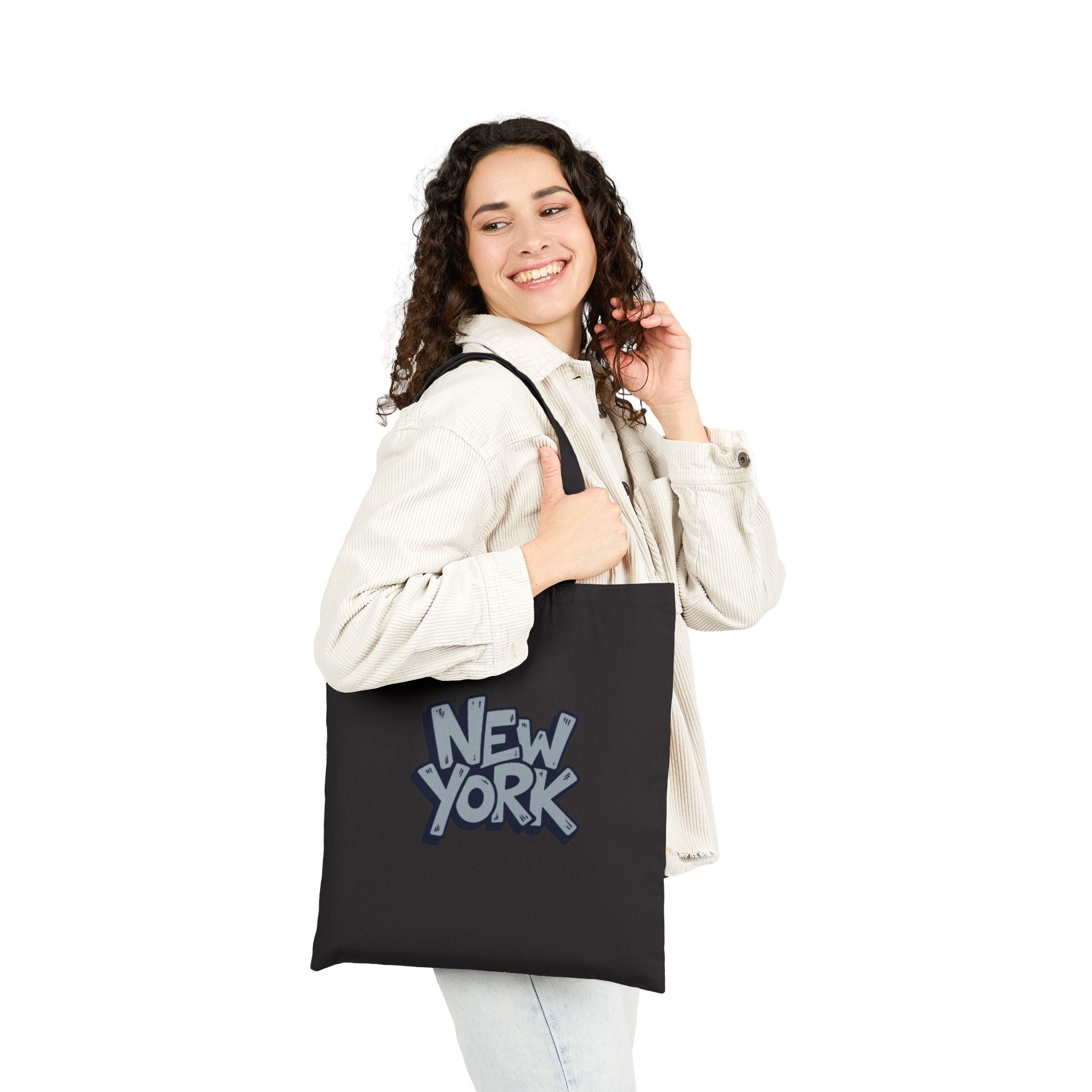 New York Graffiti Cotton Tote Bag