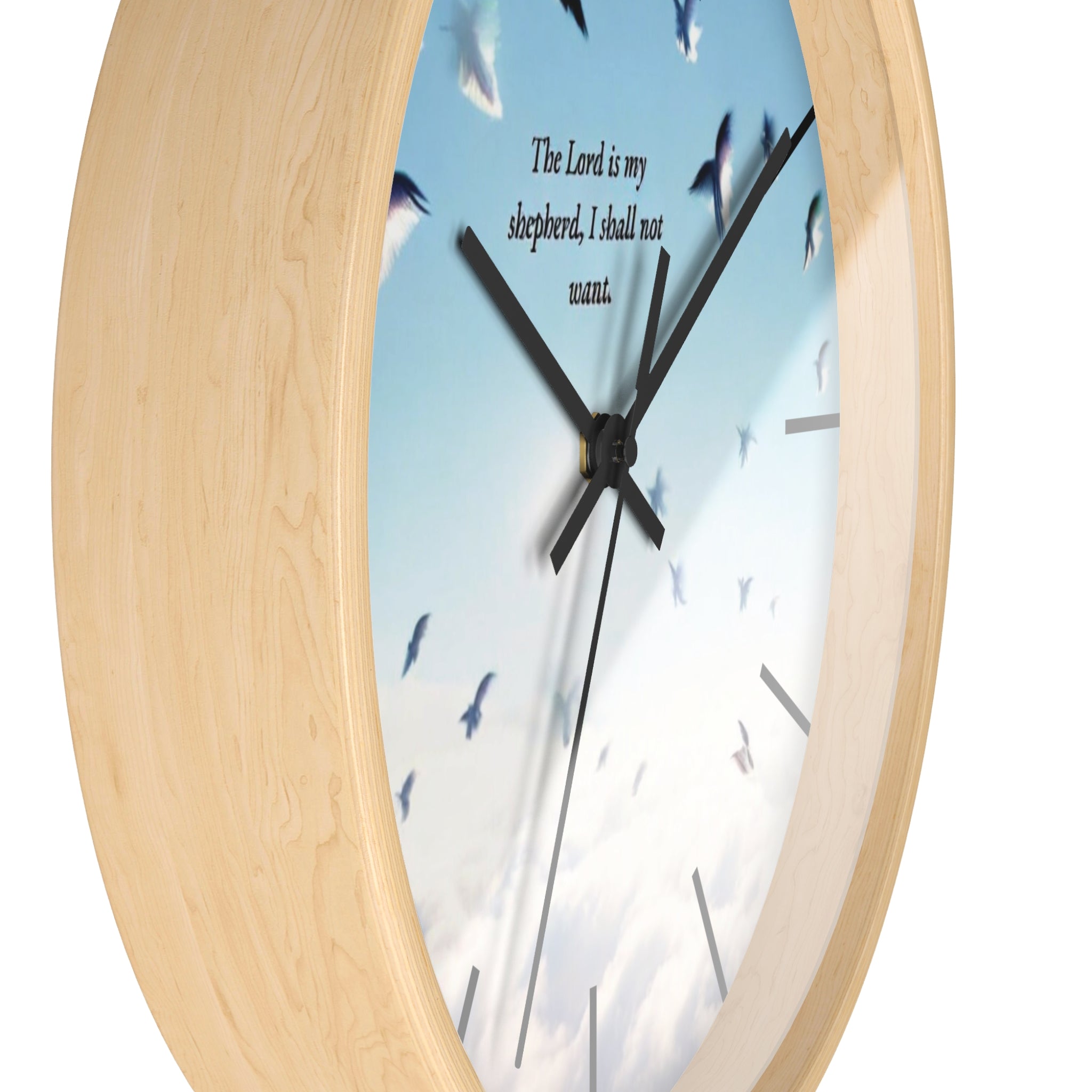 Inspirational Wall Clock, Home Decor, Gift for Loved Ones, Motivational Timepiece, Faith-Based Wall Art, Christian Gift