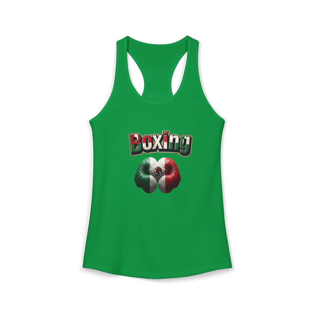 Camiseta sin mangas con espalda deportiva para mujer con temática de boxeo: perfecta para entusiastas del deporte