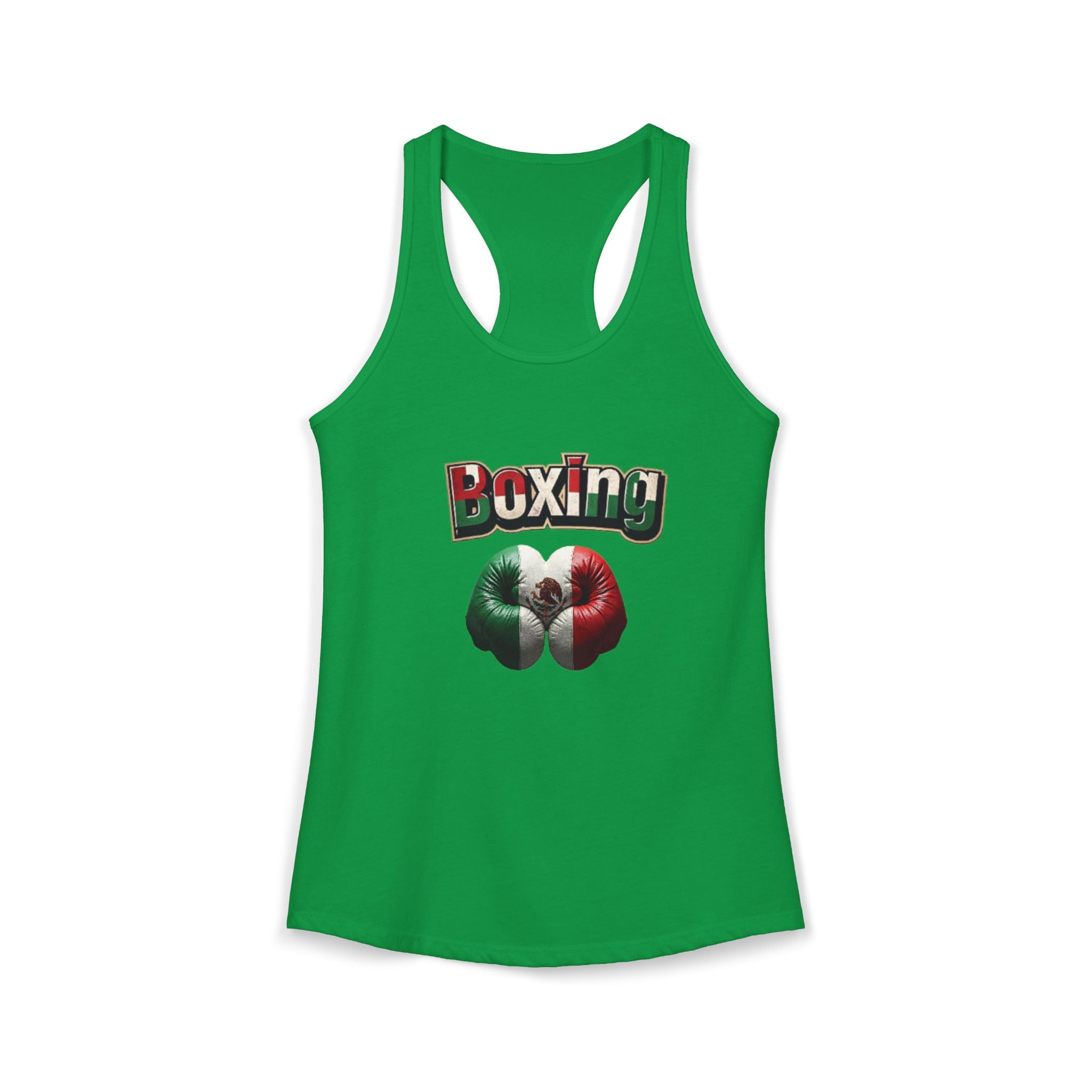 Camiseta sin mangas con espalda deportiva para mujer con temática de boxeo: perfecta para entusiastas del deporte