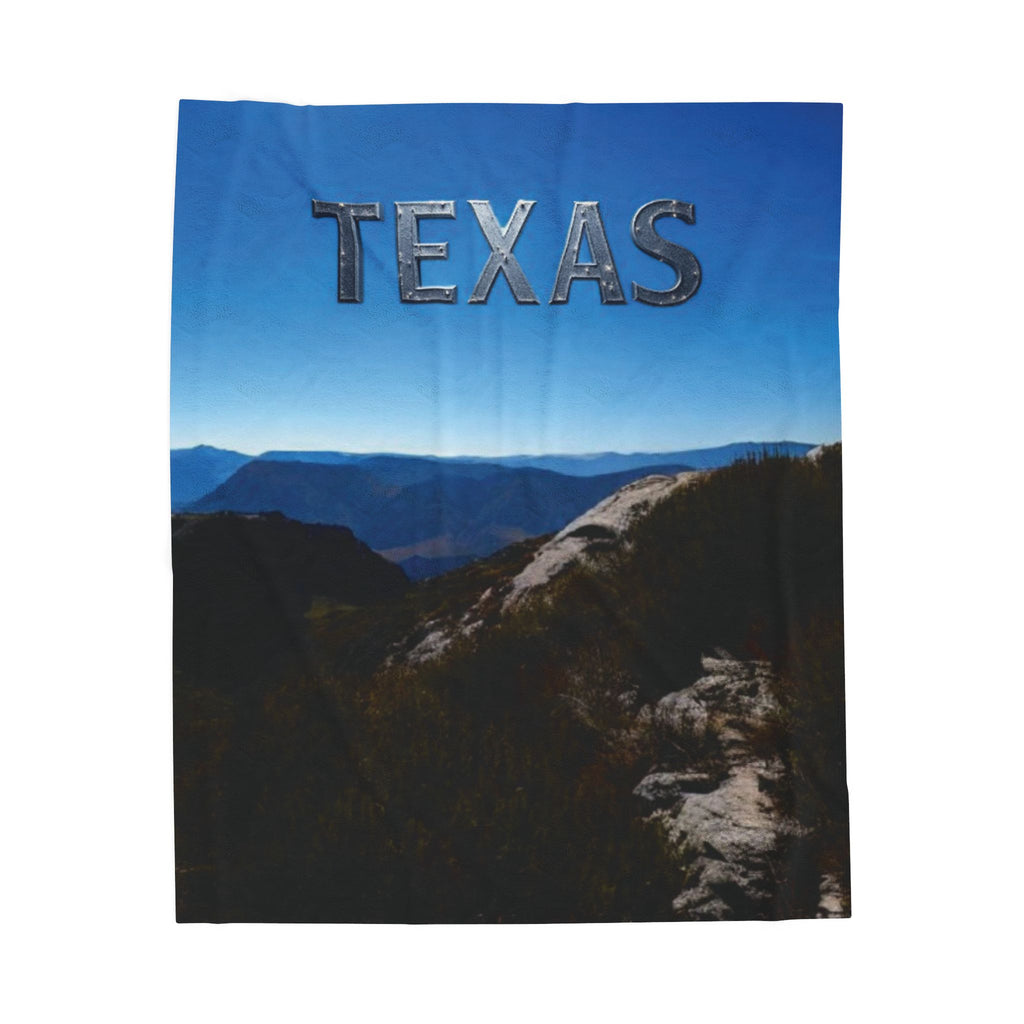 Texas Velveteen Plush Blanket, Cozy Throw for Home Decor, Perfect Gift for Texas Lovers, Travel Souvenir, Warm and Soft 