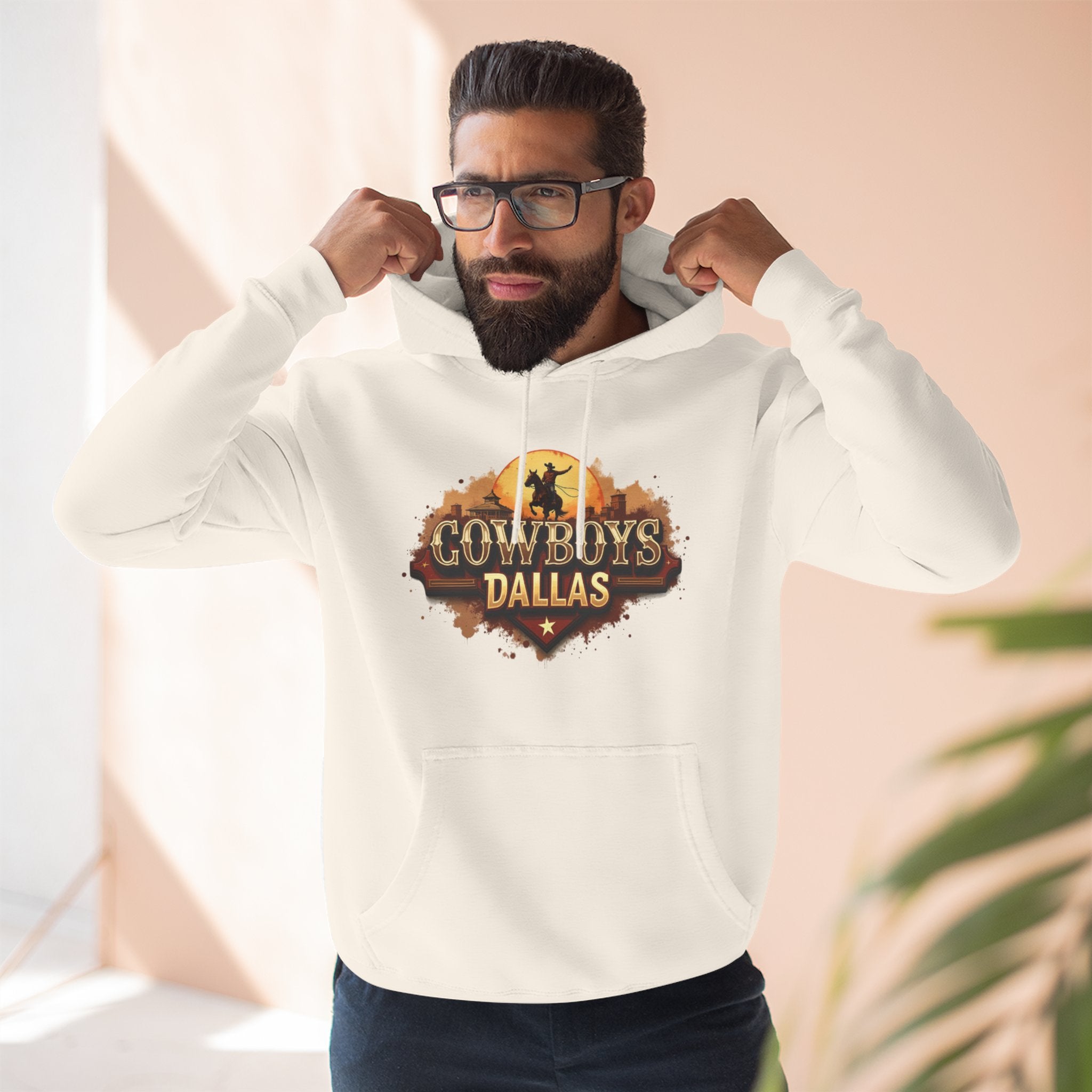 Cowboys Fleece Hoodie, Cozy Sports Apparel, for Gifts, Game Day Outfit, Casual Streetwear, Unisex Hoodie 