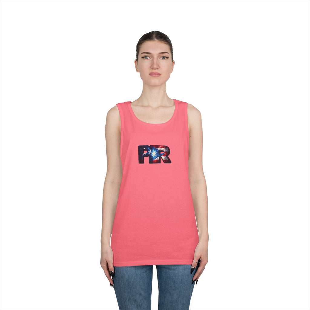 Camiseta unisex de algodón grueso de Puerto Rico | Diseño Patriótico de PR