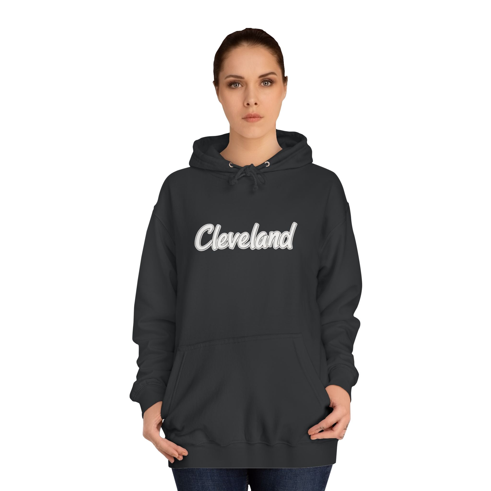Cleveland Unisex College Hoodie, Stylish Sweatshirt, College Apparel, Gift for Students, Casual Wear, Campus Style