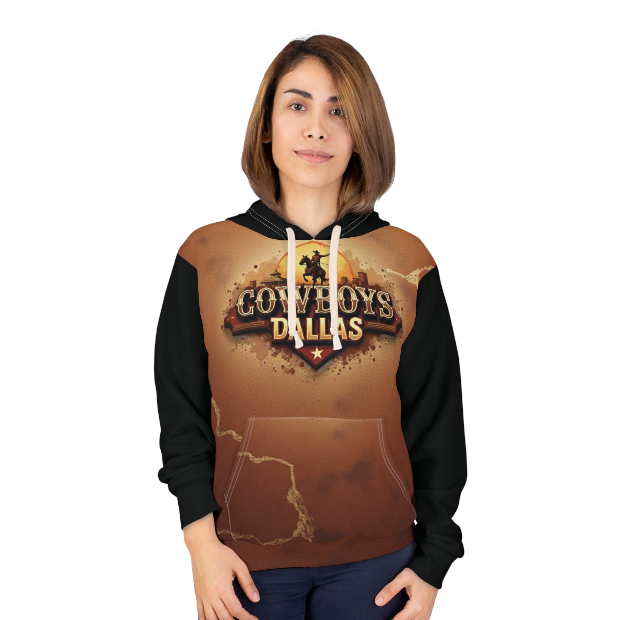 Cowboys Pullover Hoodie | Unisex AOP | Comfortable Sweatshirt , Gift for Him/Her, Tailgating Apparel
