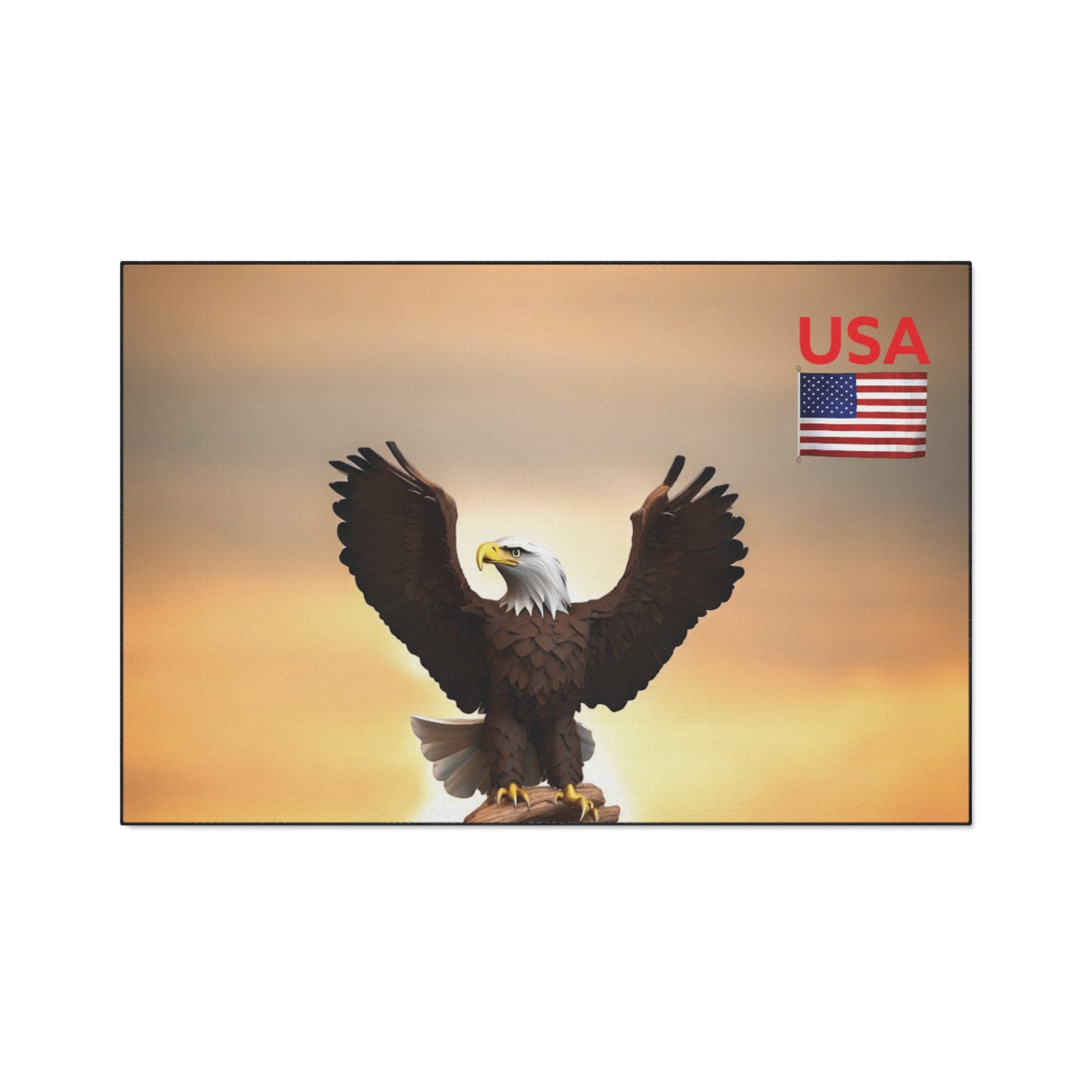 Floor Mat - Eagle Sunset Landscape, Great Gift for Christmas