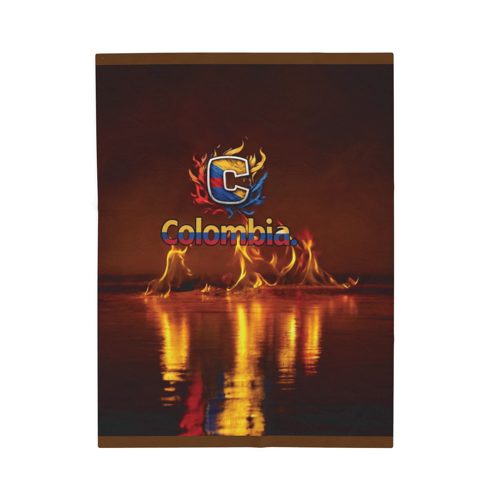 Manta de terciopelo de felpa - Diseño colombiano