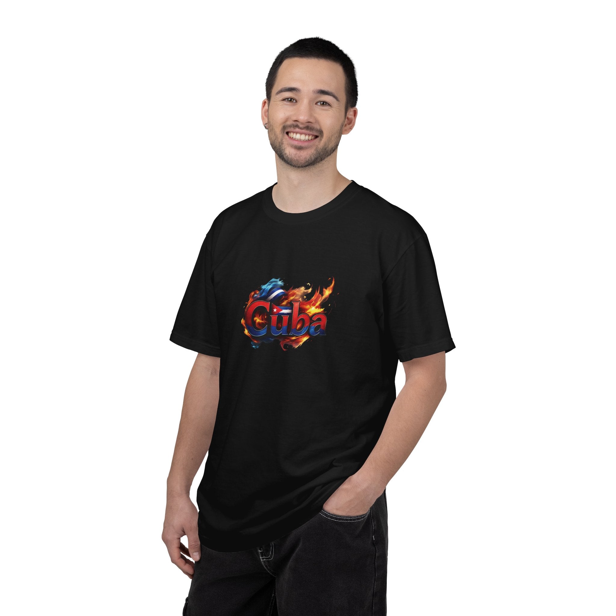 Camiseta teñida con llama cubana