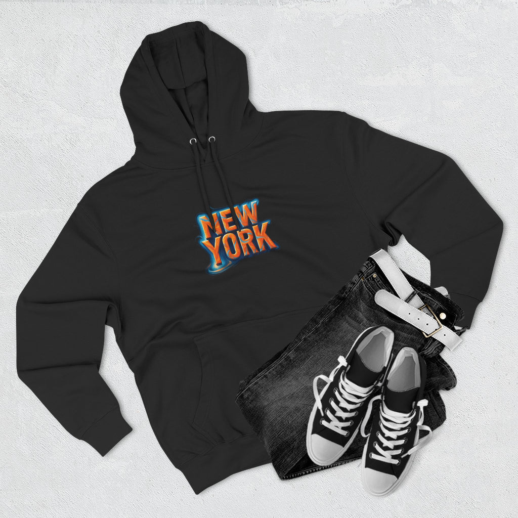 New York Fleece Hoodie, Cozy Casual Wear, Unisex Streetwear, Perfect Gift for Travel Lovers, Ideal for Cool Weather