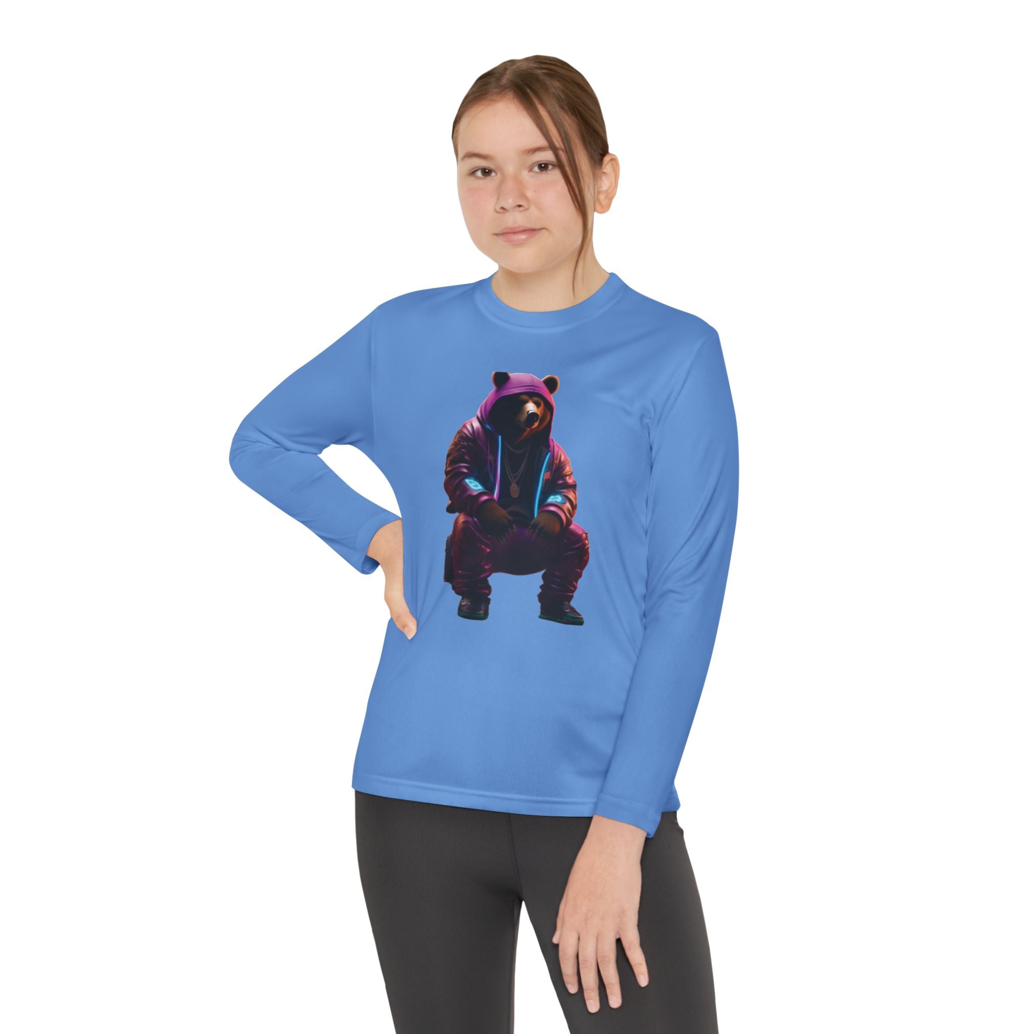 Youth T-Shirt Cute Bear Design for Girls
