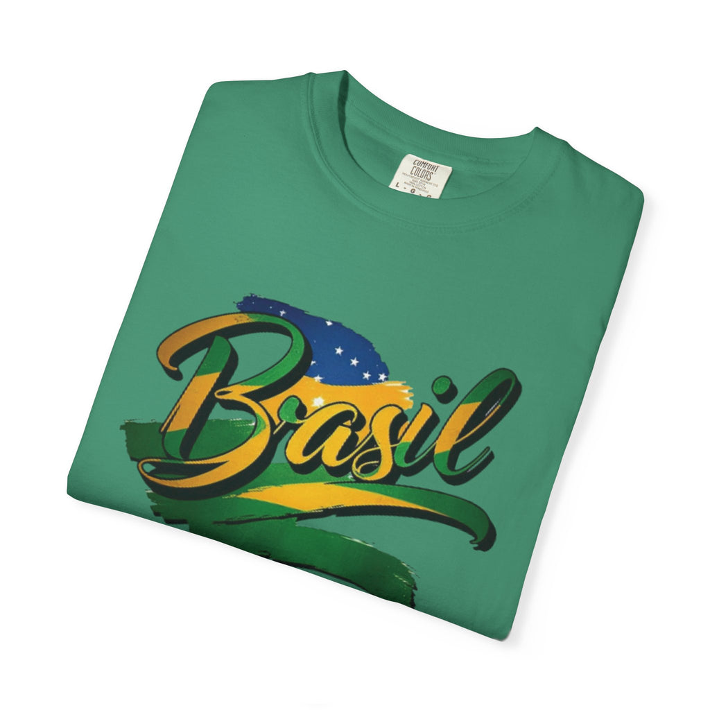 Camiseta Brasil Tingida em Tecido