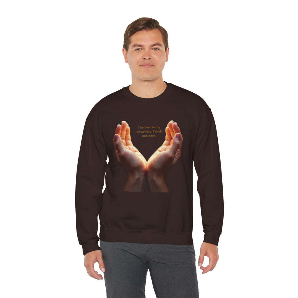 Heartfelt Hands Crewneck Sweatshirt, Inspirational Sweatshirt, Gift for Friends, Cozy Layer, Intention Sweatshirt, Relaxed Fit