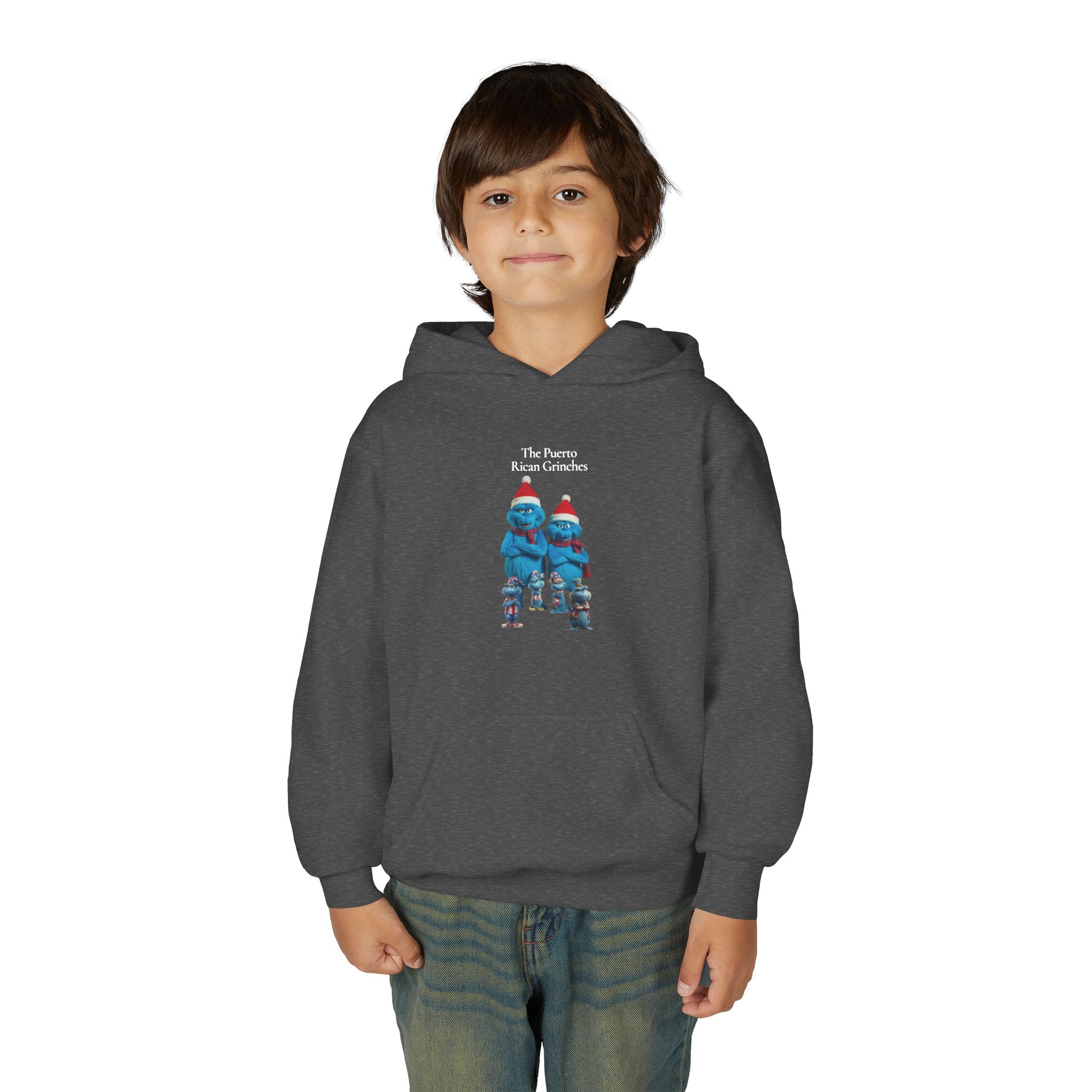Youth Hoodie —The Puerto Rican Grinches' Holiday Graphic   Sweatshirt