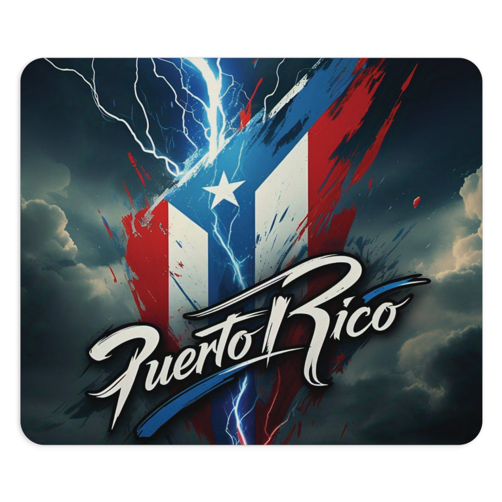 Alfombrilla de ratón con diseño de Puerto Rico Lightning: elegante accesorio para juegos con un diseño vibrante