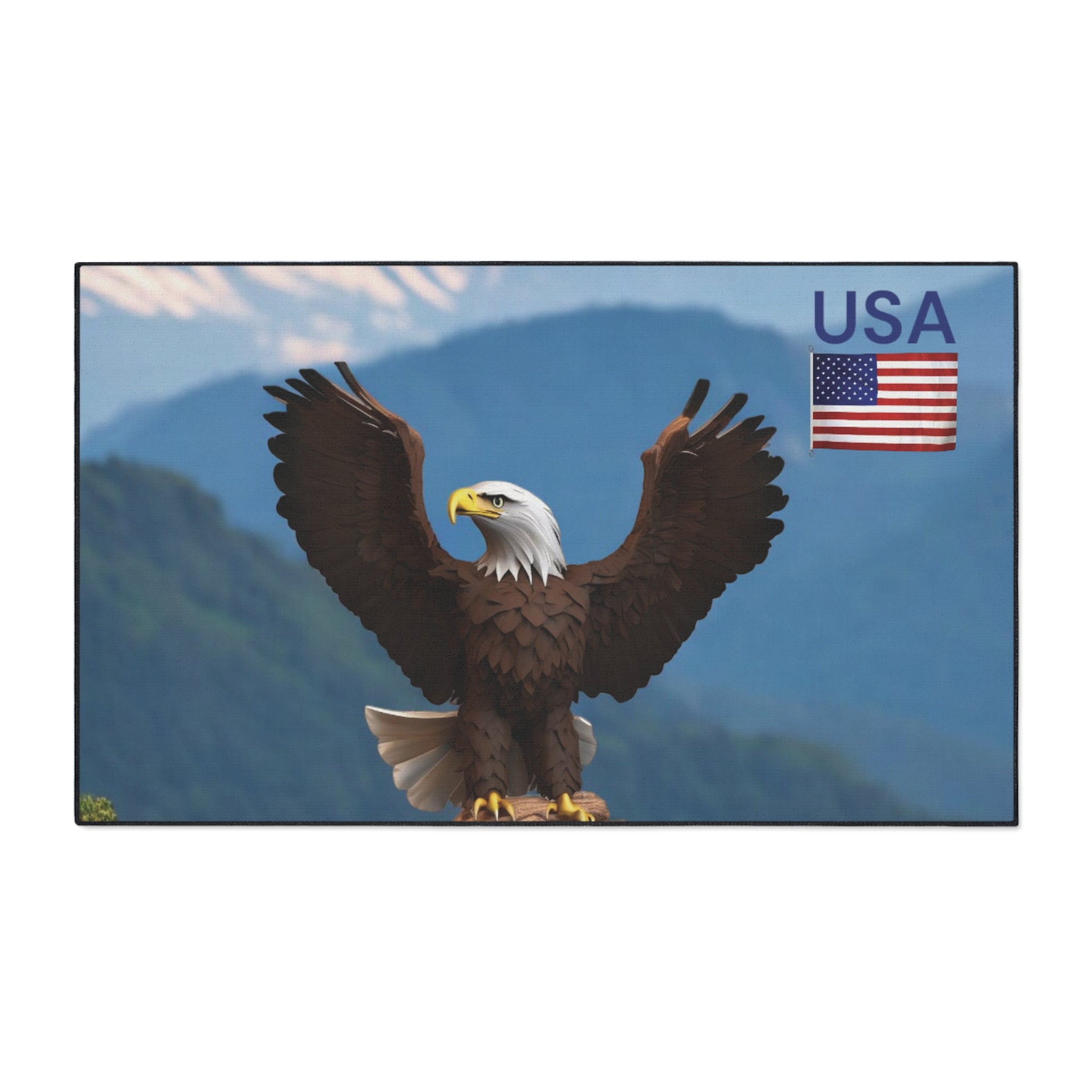 Floor Mat - Eagle in the Mountains Christmas Gift