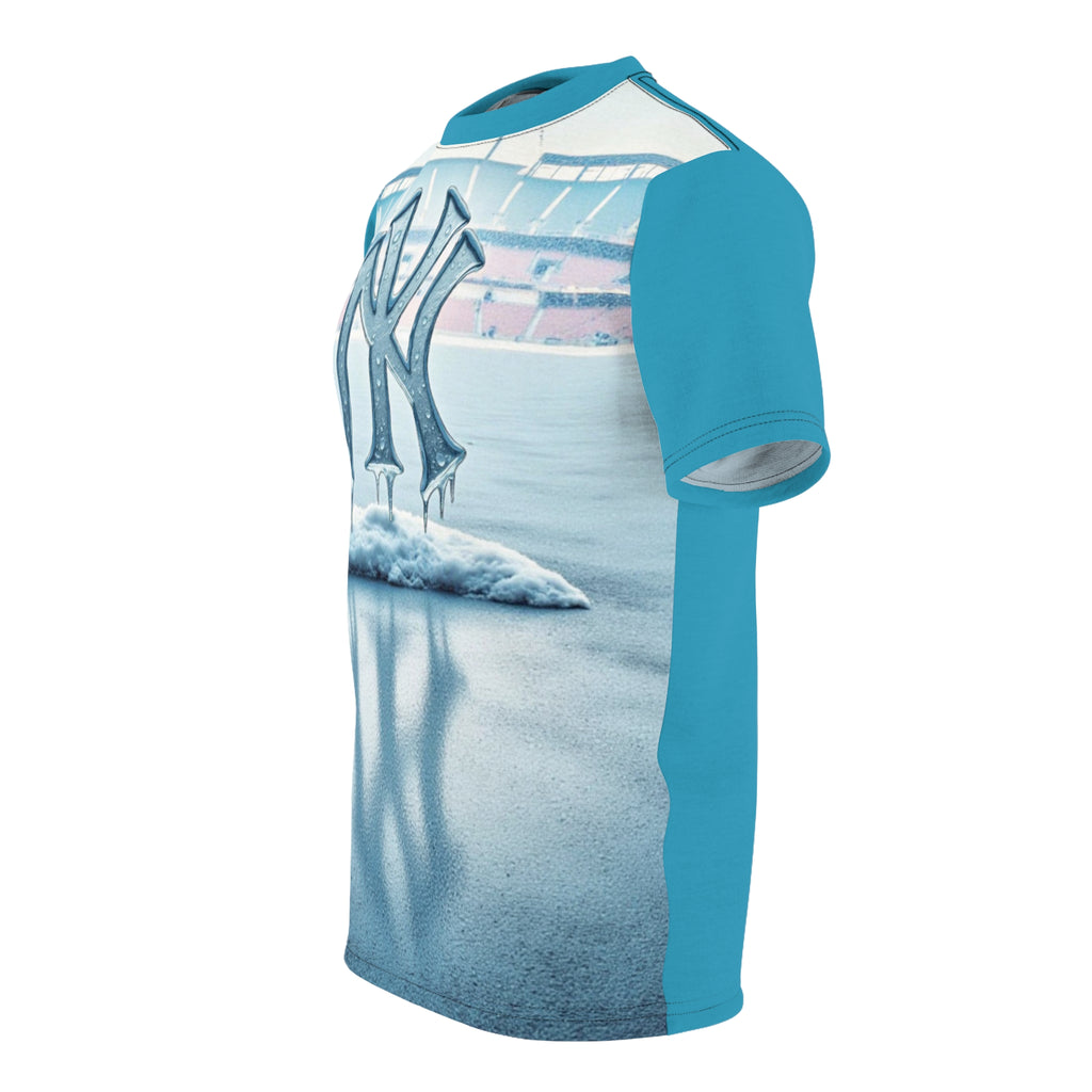 Cool Ice New York Unisex Cut &amp; Sew Tee, Baseball Fan Shirt, Winter Apparel, Sports Gift, Unique Fashion Statement