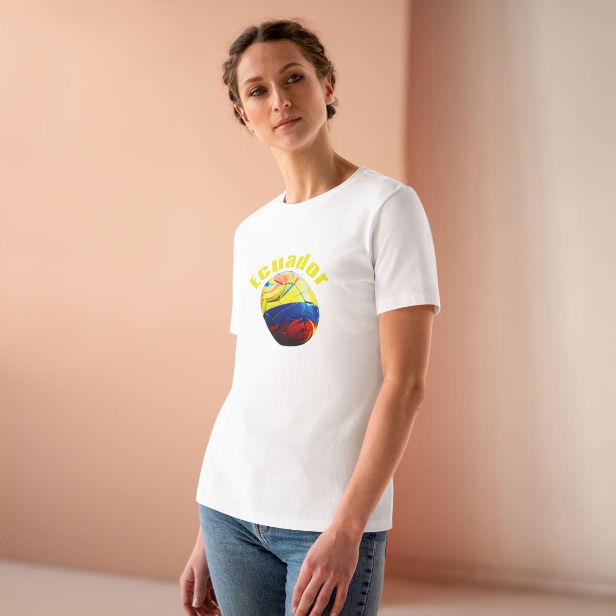 Ecuador Soccer Ball Graphic Tee