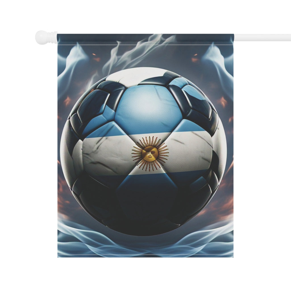 Argentina Soccer Ball Garden Flag – Football Fan Garden Banner