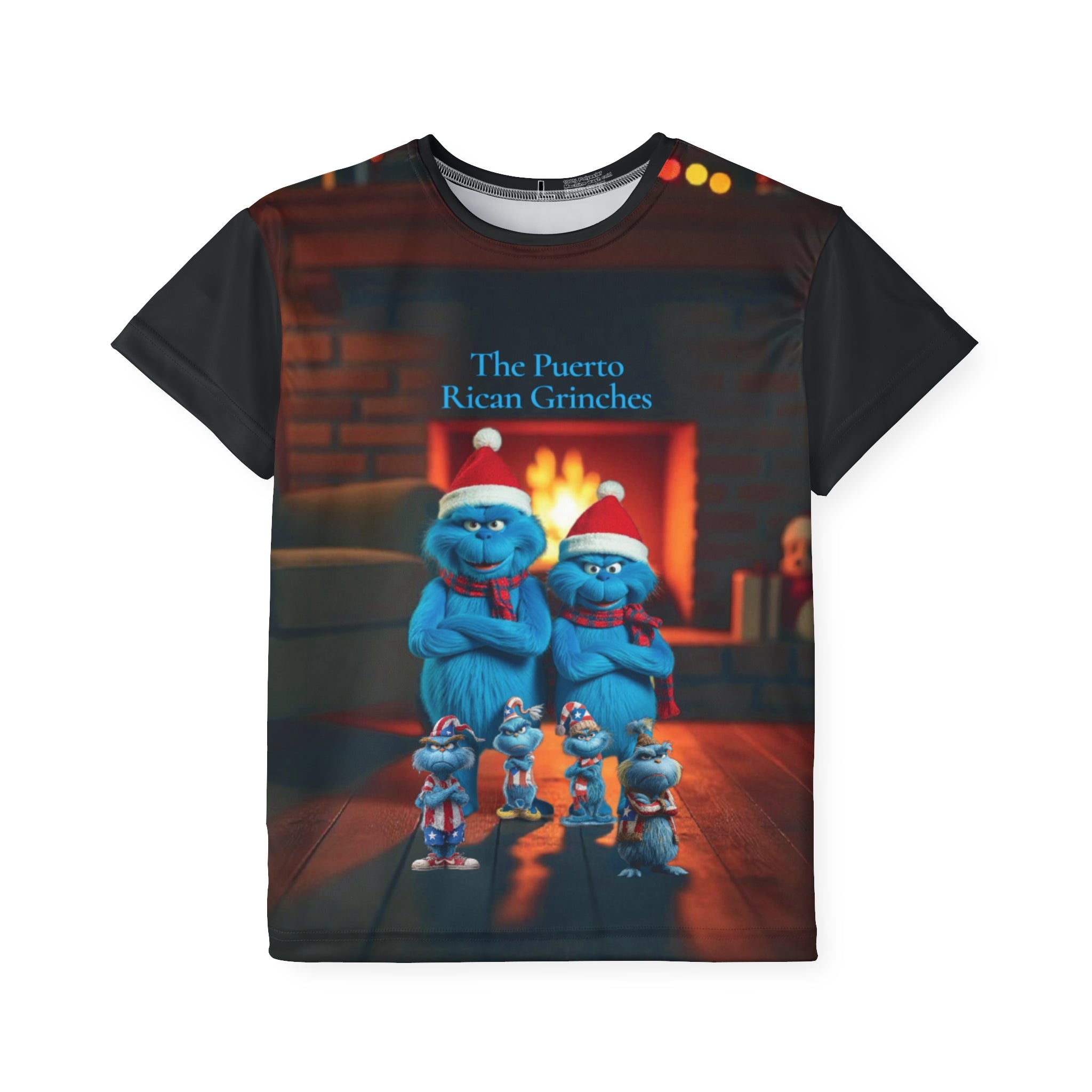 Kids Jersey — 'The Puerto Rican Grinches' Holiday Graphic Tee
