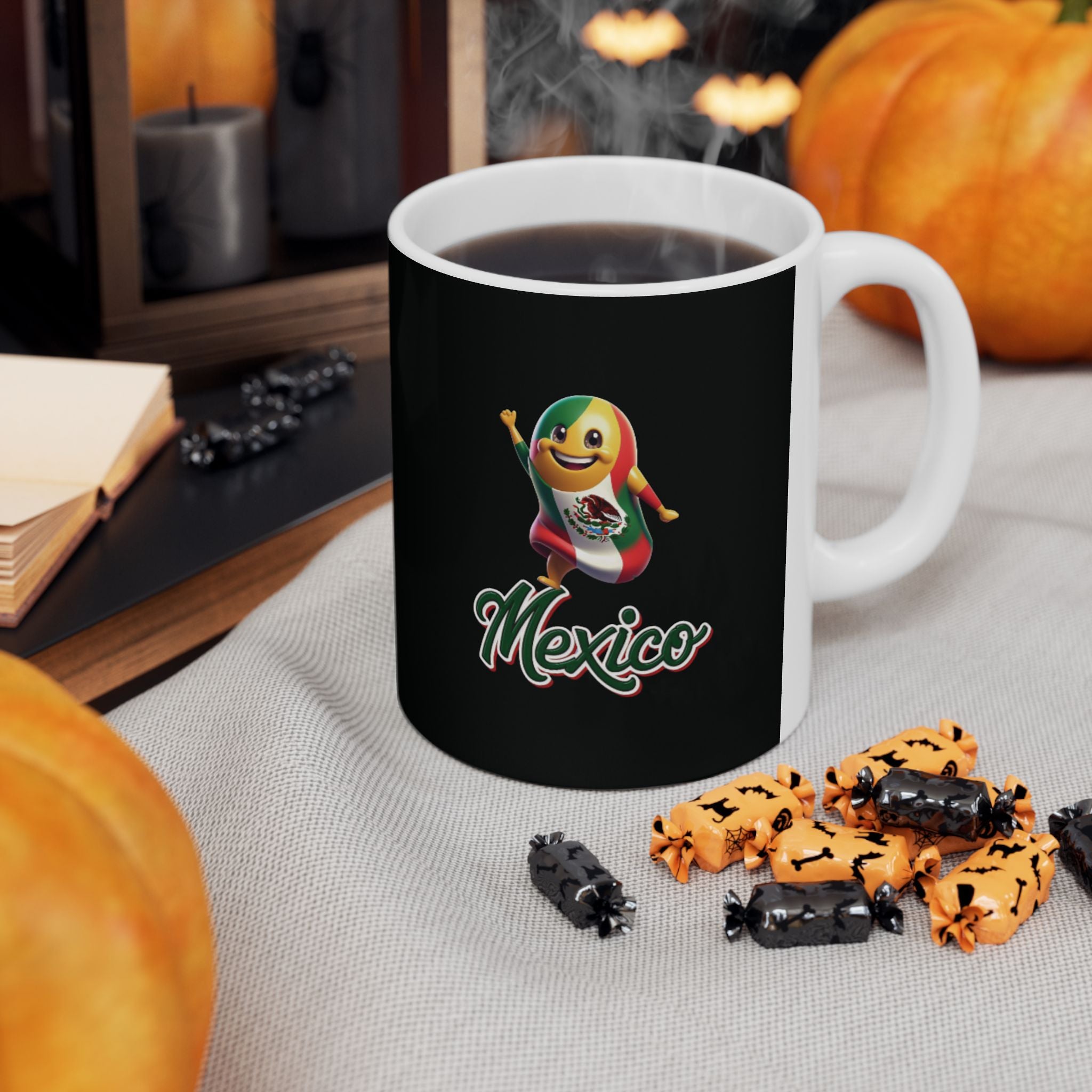 Ceramic mug with Mexican design