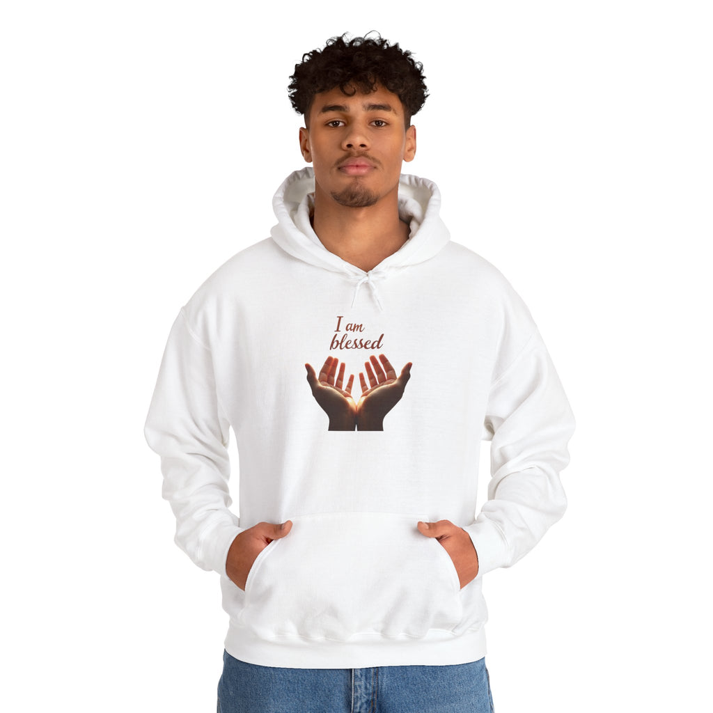 Blessed Hands Unisex Sweatshirt - Cozy Hooded Pullover, Inspirational Gift, Perfect for Gratitude, Faith, and Everyday Comfort