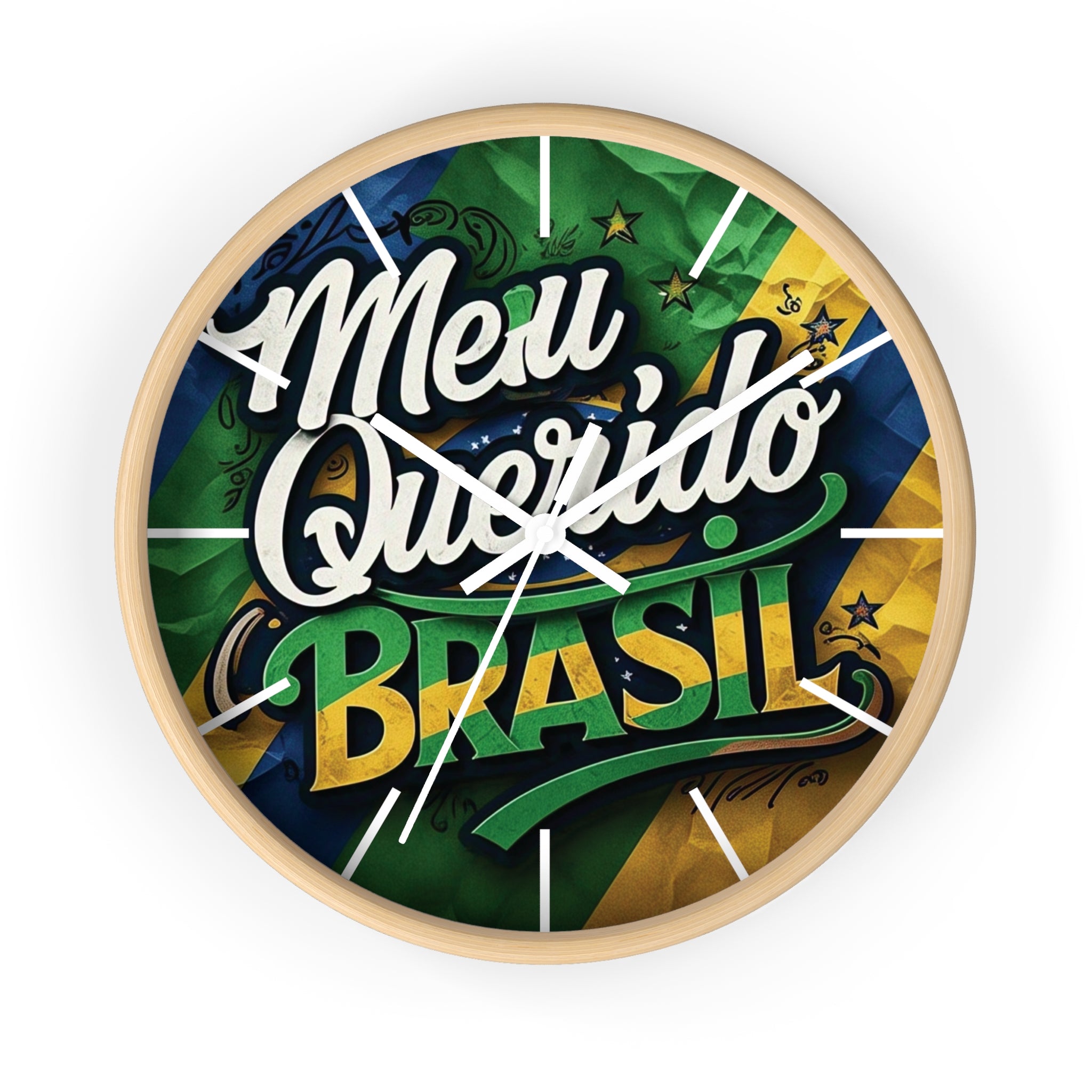Relógio de Parede Vintage Brasil - Meu Querido Brasil Decor