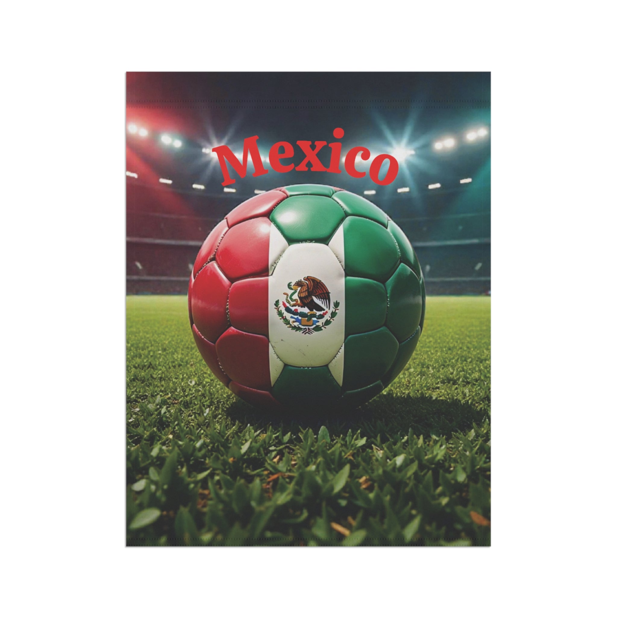 Mexico Soccer Garden Flag – Patriotic Football Yard Banner