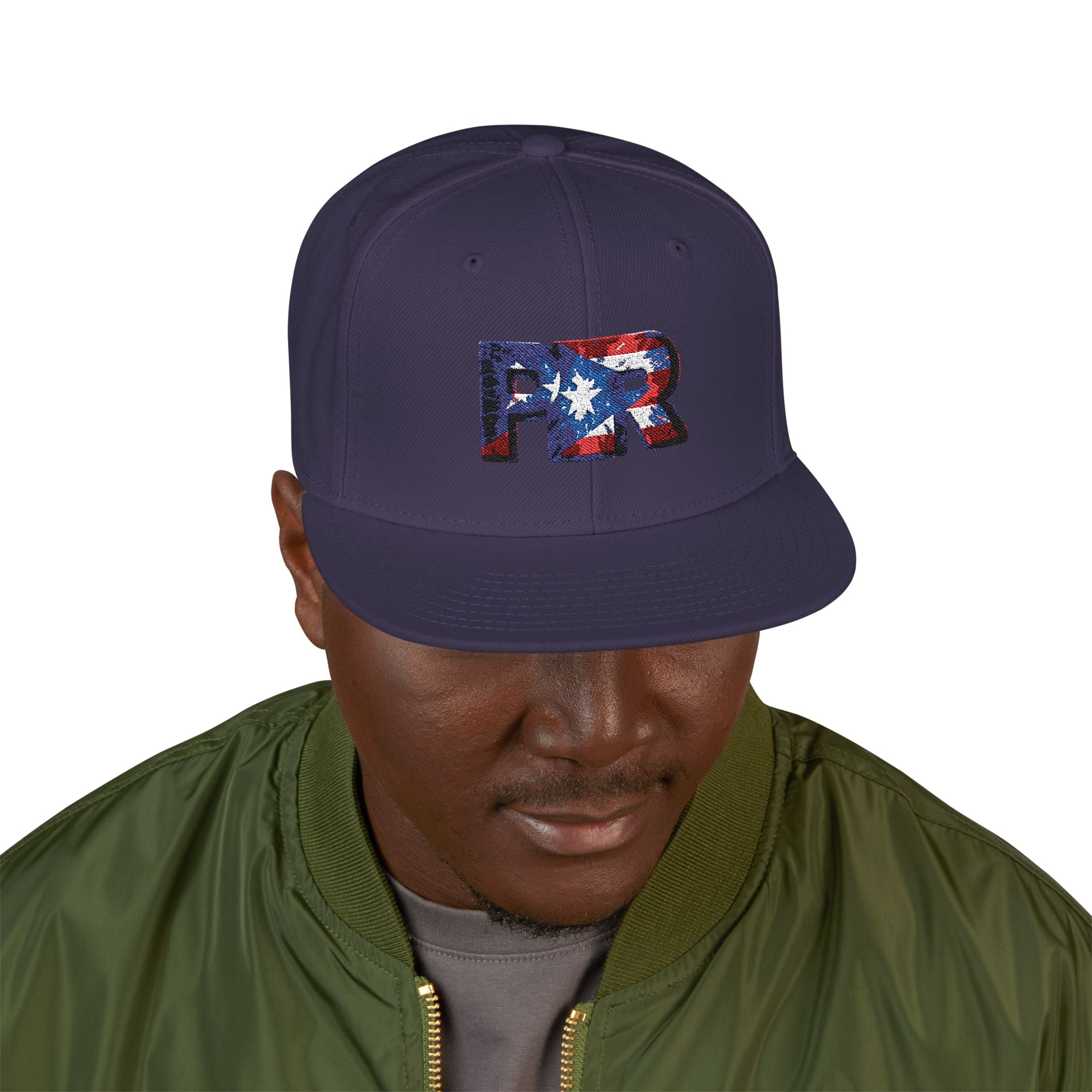 Gorra patriótica de PR | Gorra con la bandera de Puerto Rico bordada | Moda ajustable y moderna