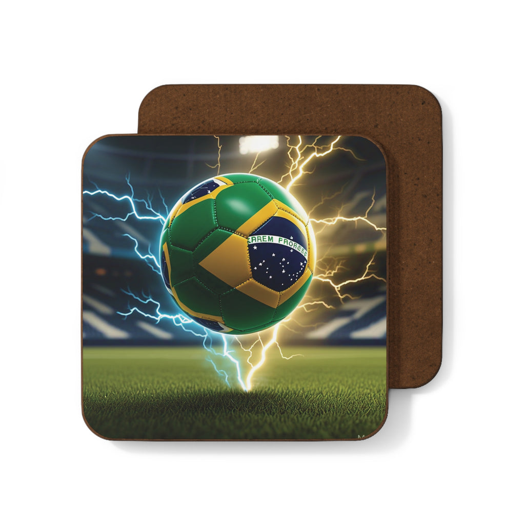Paper snowflake holder with soccer theme - Lightning design for sports parties