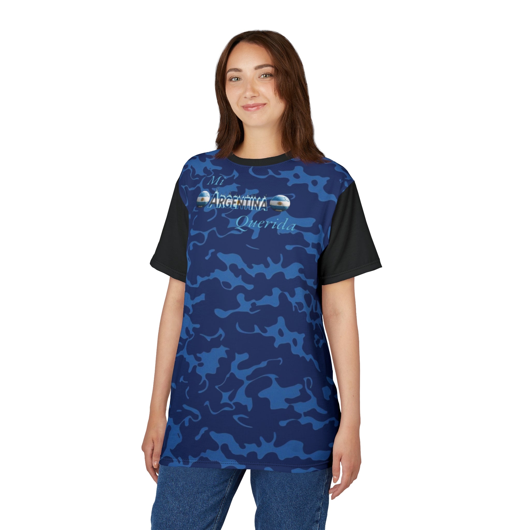 Camiseta de camuflaje personalizada - Camiseta unisex "Mi Argentina Querida" para los argentinos orgullosos