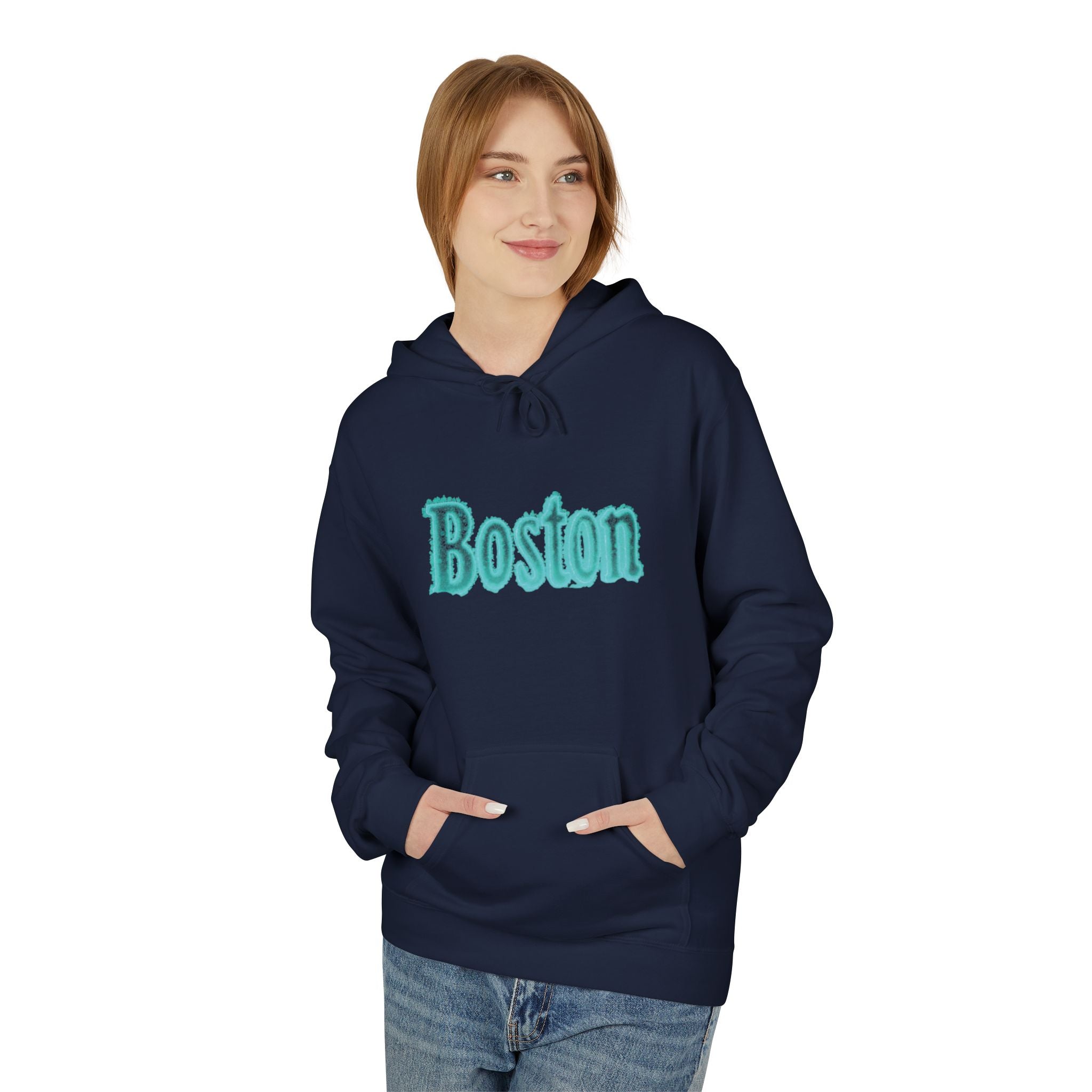 Boston Softstyle Fleece Hoodie – Cozy Unisex Sweatshirt for Boston Lovers, Perfect Gift for Birthdays, Travel, and Casual Wear