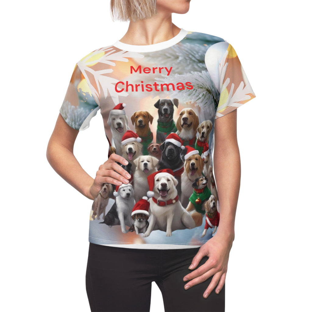 Christmas Dogs Women's Tee