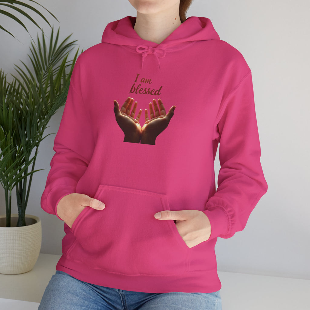 Blessed Hands Unisex Sweatshirt - Cozy Hooded Pullover, Inspirational Gift, Perfect for Gratitude, Faith, and Everyday Comfort