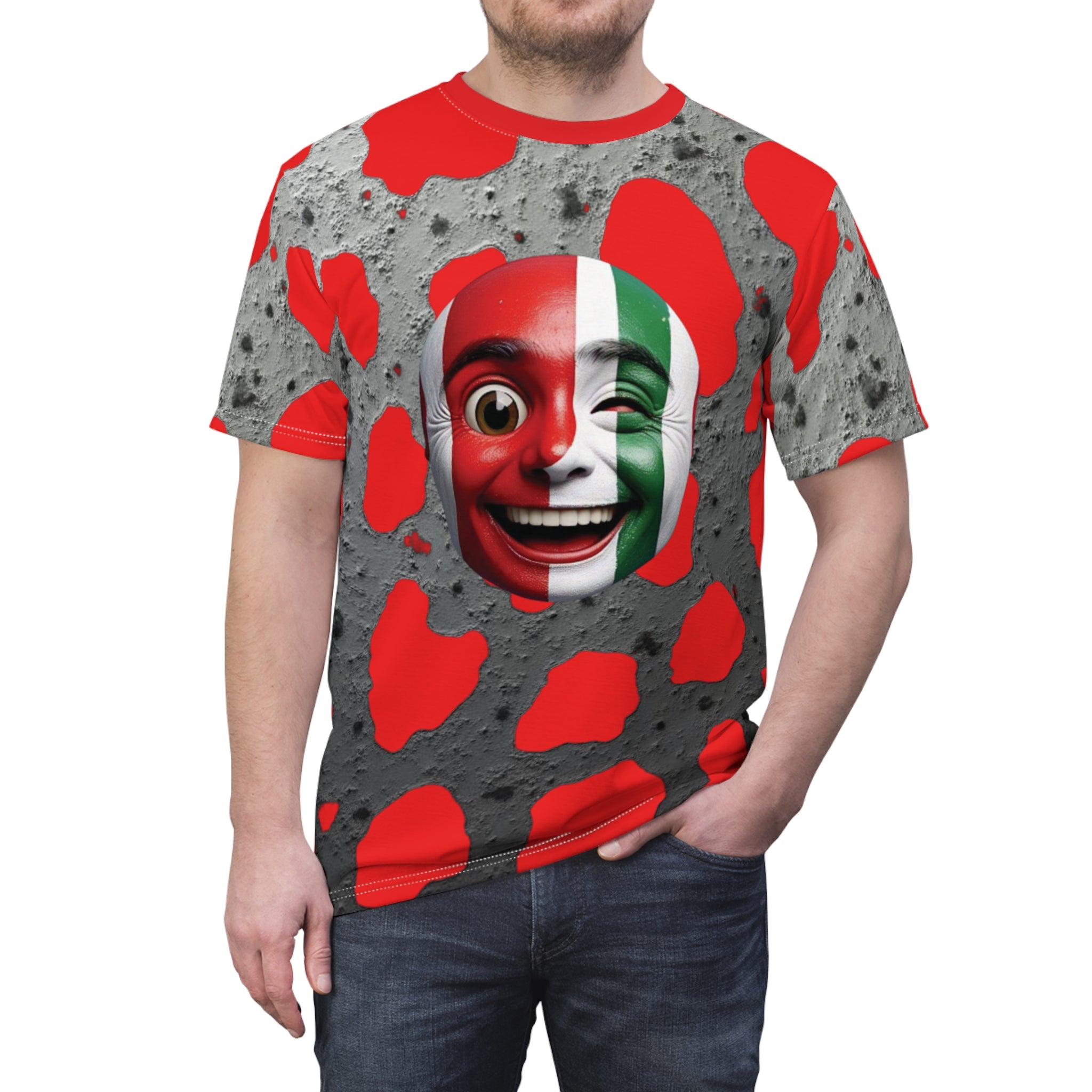 Camiseta unisex con cara de emoji divertida: perfecta para fiestas y celebraciones