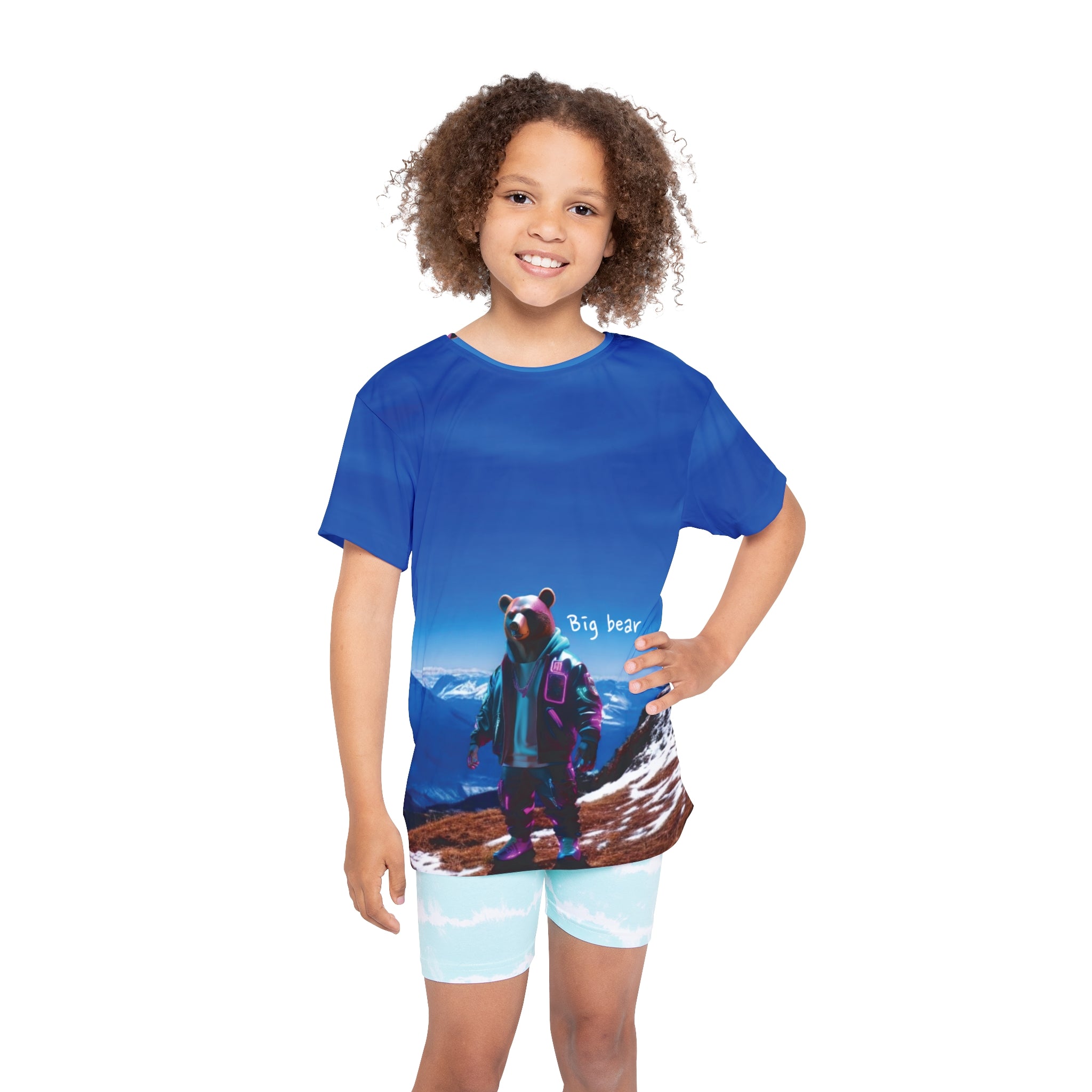 Kids T-shirt Bear Mountain Print 
